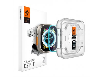 Spigen ochranné sklo Glas.tR EZ Fit pre Apple Watch Ultra 2 ks - Clear
