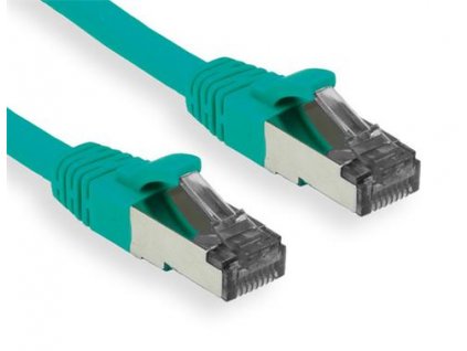 Patch kábel Cat5E, FTP - 0,5m, zelený