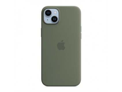 Apple iPhone 14 Plus Silicone Case with MagSafe - Olive