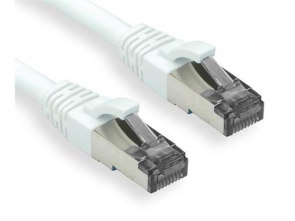 OXnet patch kábel Cat6A, S/FTP (PiMF), LSOH - 1m, biely