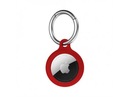 Next One puzdro Secure Silicone Key Clip pre Apple AirTag - Red
