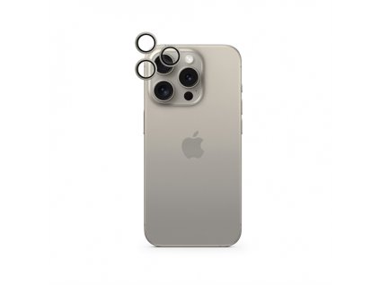Epico Aluminium Lens Protector for Apple iPhone 15 Pro / 15 Pro Max - prirodny titan
