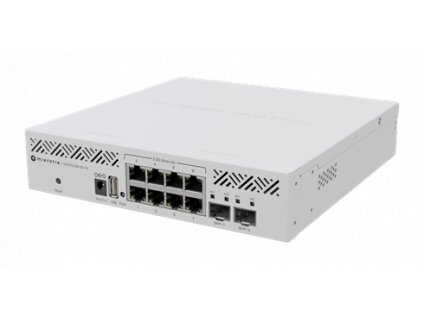 MIKROTIK RouterBOARD Cloud Router Switch CRS310-8G+2S+IN + L5 (800MHz, 256MB RAM, 8x 2,5GLAN, 2x SFP+, USB) deskto