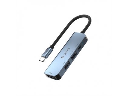 Devia USB-C Hub Leopard Series 4 in 1 - Deep Gray