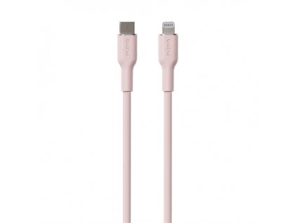 Puro kábel Soft Silicone Cable USB-C to Lightning 1.5m - Pink