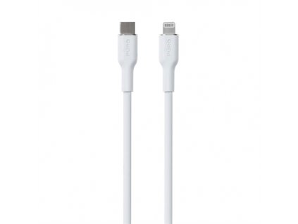 Puro kábel Soft Silicone Cable USB-C to Lightning 1.5m - White
