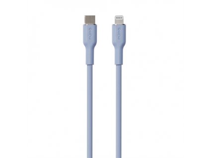 Puro kábel Soft Silicone Cable USB-C to Lightning 1.5m - Light Blue