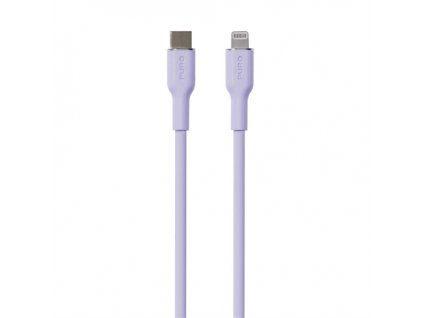 Puro kábel Soft Silicone Cable USB-C to Lightning 1.5m - Lavender