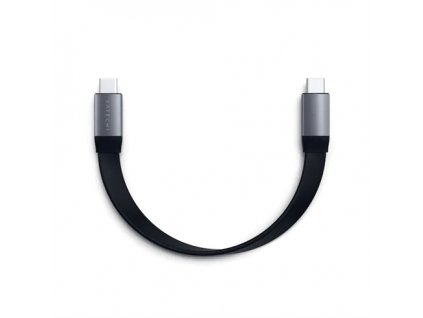 Satechi kábel USB-C to USB-C Gen 2 Flat Cable - Space Gray