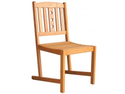 Drevená záhradná stolička LEQ KULBY, 46x58x95 cm