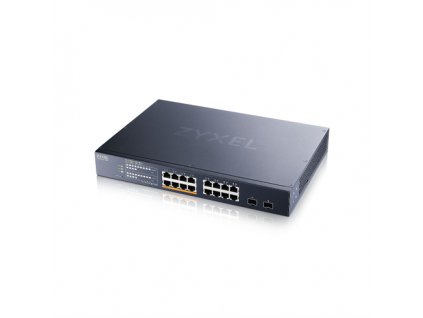Zyxel XMG1915-18EP, 16-port 2.5GbE, 2 SFP+, 8 x PoE++ 180W Smart Switch, hybird mode, standalone or NebulaFlex Cloud