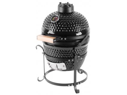 Záhradný gril Strend Pro Kamado Egg 13", priemer 27 cm, čierny, 35x40,5x55 cm