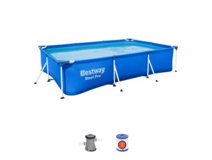 Nadzemný bazén Bestway® Steel Pro™, 56411, + filter + pumpa, 3,00x2,01x0,66 m