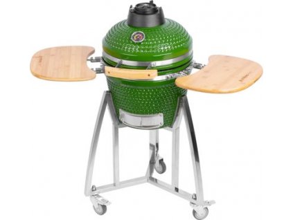 Záhradný gril Strend Pro Kamado Egg 16", priemer 33,50 cm, gril výška 73 cm, zelený, 40x57x97,50 cm