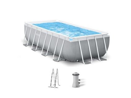 Kompet bazén Intex® Prism Frame Rectangular 26788 + filter + pumpa + rebrík, 4x2x1 m