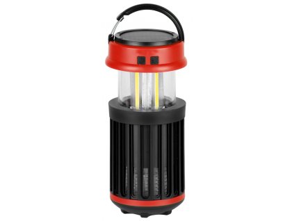 Lampa Strend Pro, proti hmyzu a komárom, kempingová, solárna, USB, UV+biela LED, 15x8,60 cm