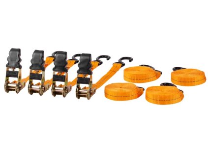 Popruh upínací Strend Pro, pás s račňou, 25 mm, L-4,5 m, max. 500 kg, bal. 4 ks