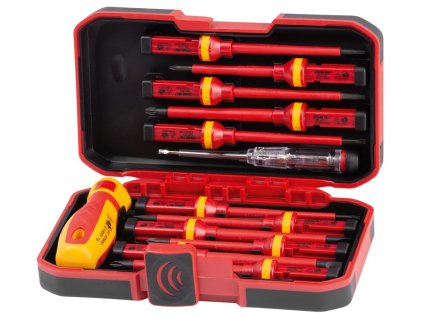 Sada skrutkovačov Strend Pro SDX61-113, VDE 12 dielna + skúšačka, elektrikárska, 1000V