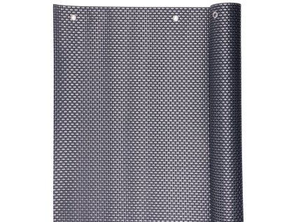 Zástena Polyratan 77 0,9x3 m, UV, 800 g/m2, antracit, tieniaca na balkón, s okami