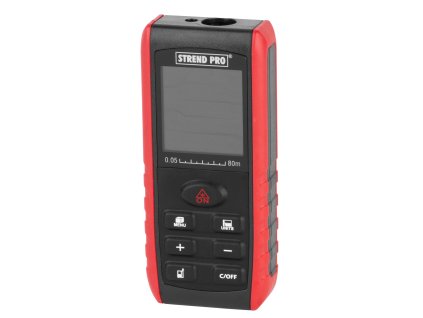 Merač vzdialenosti Strend Pro DIME 80M, laserový, EXTRA funkcia merač uhlov