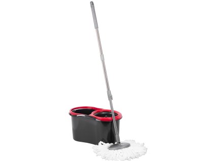 Súprava upratovacia Strend Pro TURBOSTAR BLACK EDITION, rotačný mop na podlahy + vedro 13 lit., teleskopická násada