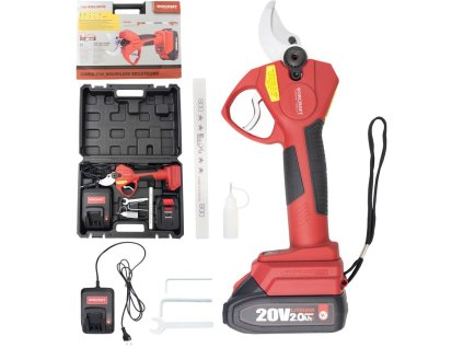 Nožnice Worcraft CSC-S20LiBP ShareSYS, 20V Li-Ion, záhradné, akumulátorové, na konáre, cut.30 mm, 1x 2.0 Ah akumulátor, 1x nabíjačka