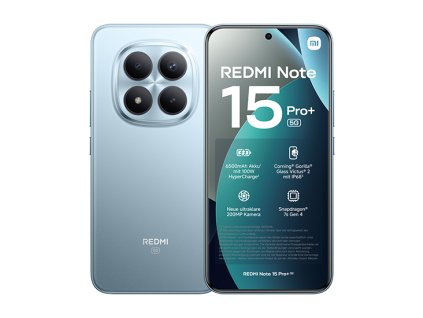 Xiaomi Redmi Note 15 Pro+ 5G Dual Sim 8GB RAM 256GB - Blue