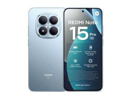 Xiaomi Redmi Note 15 Pro 5G Dual Sim 8GB RAM 256GB - Blue