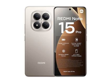 Xiaomi Redmi Note 15 Pro 4G Dual Sim 8GB RAM 256GB - Titanium