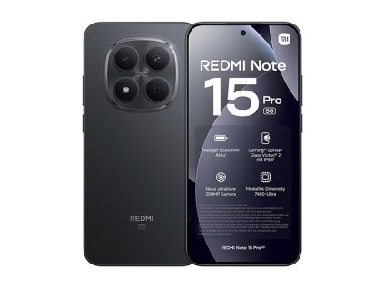 Xiaomi Redmi Note 15 Pro 5G Dual Sim 8GB RAM 512GB - Black