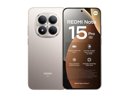 Xiaomi Redmi Note 15 Pro 5G Dual Sim 8GB RAM 512GB - Titanium