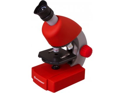 Detský mikroskop Bresser Junior 40x-640x, červený