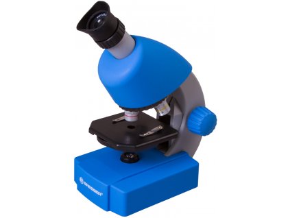 Detský mikroskop Bresser Junior 40x-640x, modrý