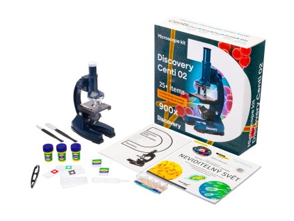 Mikroskop Discovery Centi 02 so vzdelávacou publikáciou