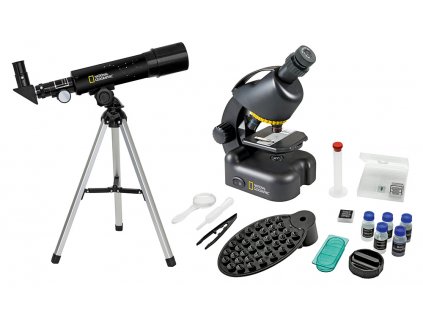 Sada teleskop 50/360 + mikroskop 40x640x Bresser Nat. Geo.