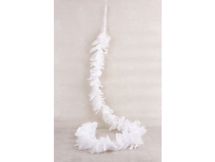 Girlanda MagicHome Vianoce, biela, páperová, 3x150 cm