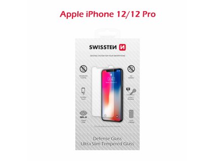 Ochranné tvrdené sklo Swissten Apple iPhone 12/12 PRO RE 2,5D