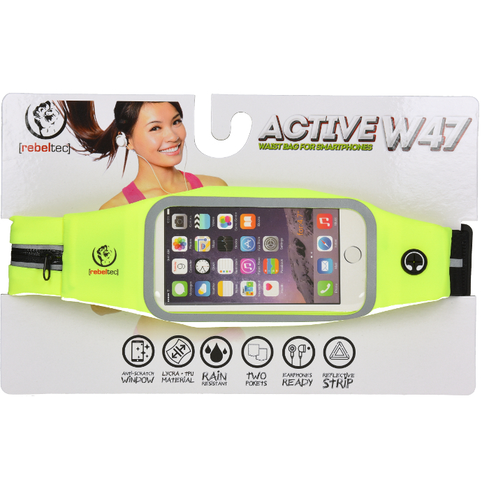 Púzdro REBELTEC WAIST ACTIVE - reflexná žltá