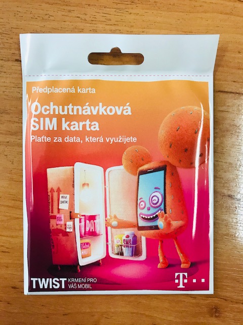 Predplatená T-mobile twist SIM karta - kredit 10,- Kč