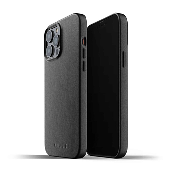 Mujjo kryt Full Leather Case pre iPhone 13 Pro Max - Black