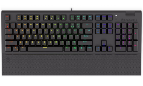 ENDORFY herná klávesnica Omnis Kailh BR RGB / USB / brown switch / drôtová /mechanická/US layout/čierna RGB