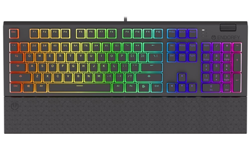 ENDORFY herná klávesnica Omnis Pudd.Kailh BR RGB /USB/ brown switch / drôtová / mechanická / US layout / čierna RGB