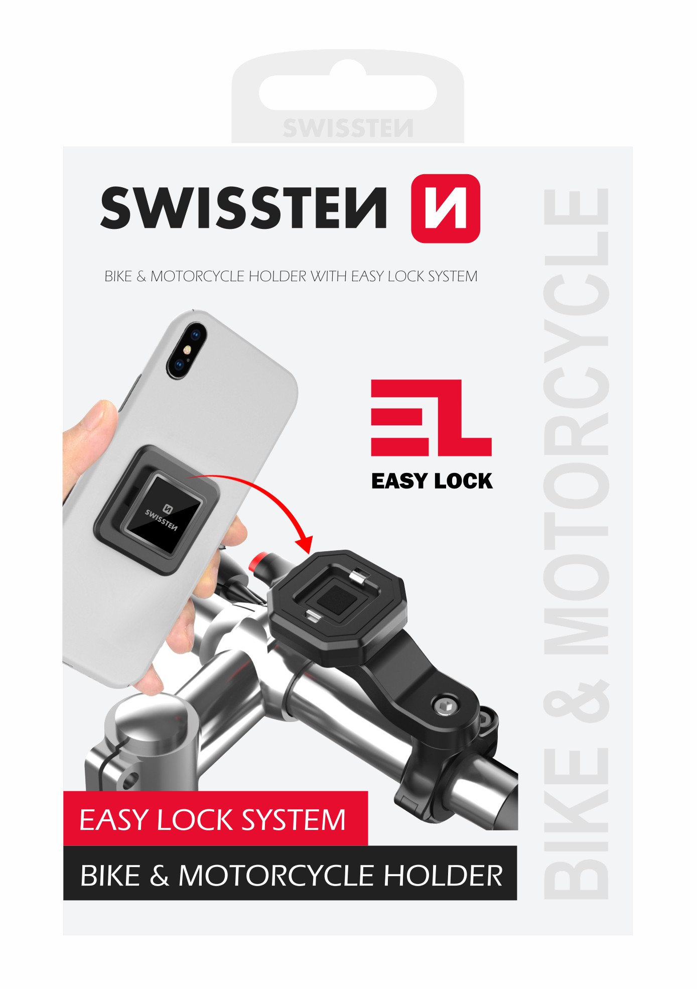 Držiak telefónu na bicykel SWISSTEN EASY LOCK