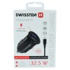 Adaptér do auta Swissten CL HUAWEI SUPER CHARGE 22.5W + KABEL HUAWEI 5A 1,2 M - čierny