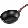 Panvica Wok MagicHome Black Marble Line, 28 cm