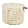 Košík s vekom Curver® JUTE ROUND, 2 lit., béžový, s vekom, 17x13 cm