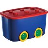 Box s vekom na detské hračky KIS Funny L, 46L, modrý/červený, úložný, 39x58x32 cm