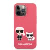 Ochranný obal Karl Lagerfeld Liquid Silicone iPhone 13 mini červený