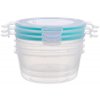 Dóza MagicHome Lunchbox, okrúhla, Clip, sada 3 ks, 700 ml, 14,5x14,5x7,5 cm