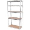 Regál Racks RAT40 MS, kovový, MDF, 5 políc, 1800x900x400 mm, max. 175 kg/polica